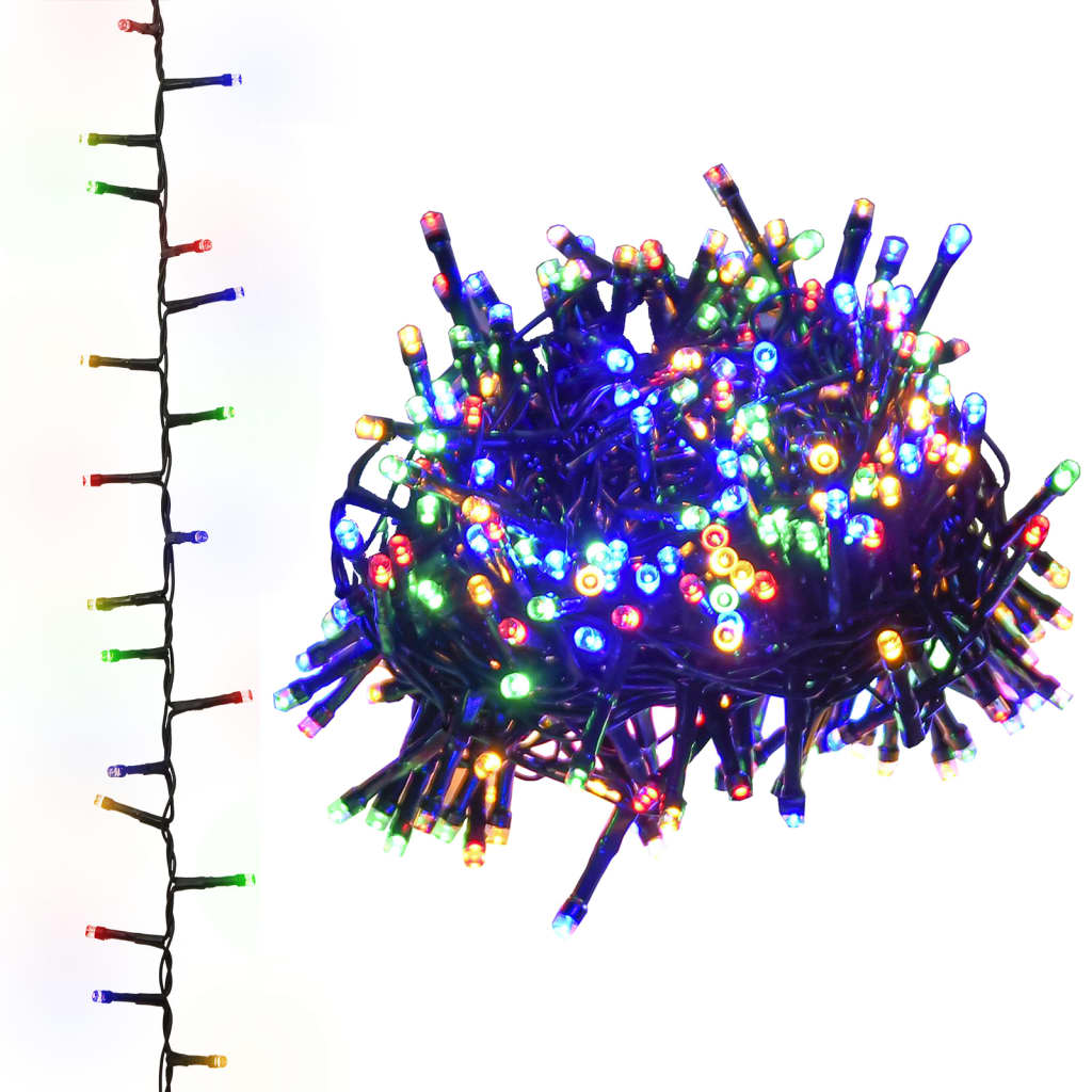 Vidaxl léger guirland compact avec 2000 LEDS multi-colorants 45 M PVC