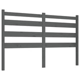 Vidaxl hoofdbord 156x4x100 cm massief grenenhout grijs