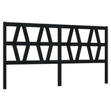 Vidaxl hoofdbord 206x4x100 cm massief grenenhout zwart