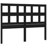 Vidaxl hoofdbord 185,5x4x100 cm massief grenenhout zwart