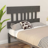 Vidaxl hoofdbord 123,5x3x81 cm massief grenenhout grijs