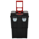 Vidaxl Tool Trolley Polypropene Black and Red