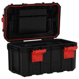 Vidaxl Toolbox 45x28x26,5 cm noir et rouge