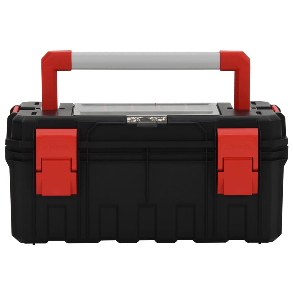 Vidaxl Toolbox 55x28x26.5 cm czarno -czerwony