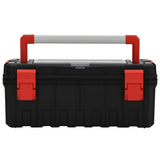 Vidaxl Toolbox 65x28x31,5 cm noir et rouge