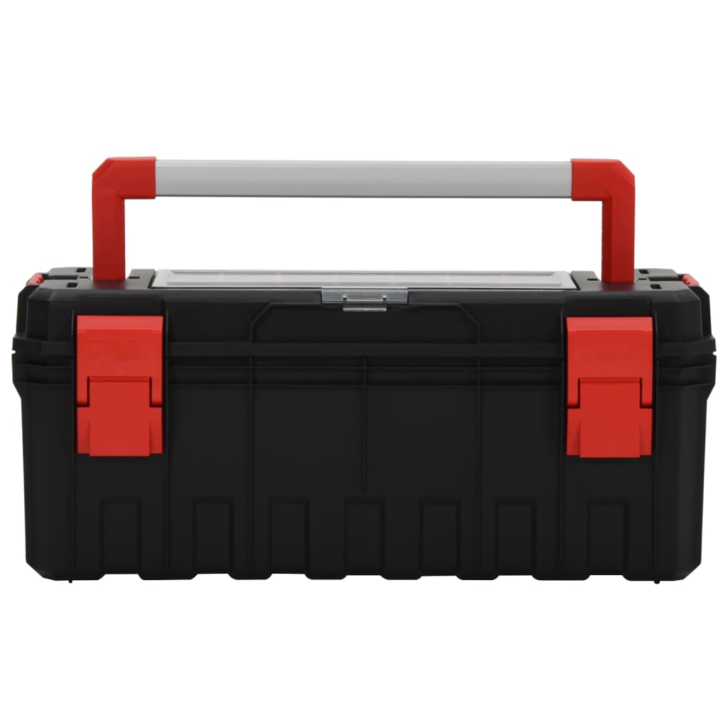 Vidaxl toolbox 65x28x31.5 cm black and red