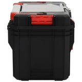 Vidaxl toolbox 65x28x31.5 cm black and red