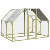Vidaxl Poulet Coop 268x200x190 cm Pine solide imprégnée