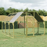 Vidaxl Poulet Coop 268x300x190 cm Pine solide imprégnée