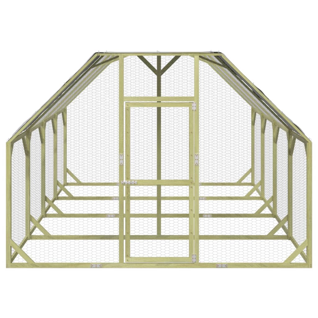 Vidaxl Chicken Coop 268x400x190 cm Pine solide imprégnée