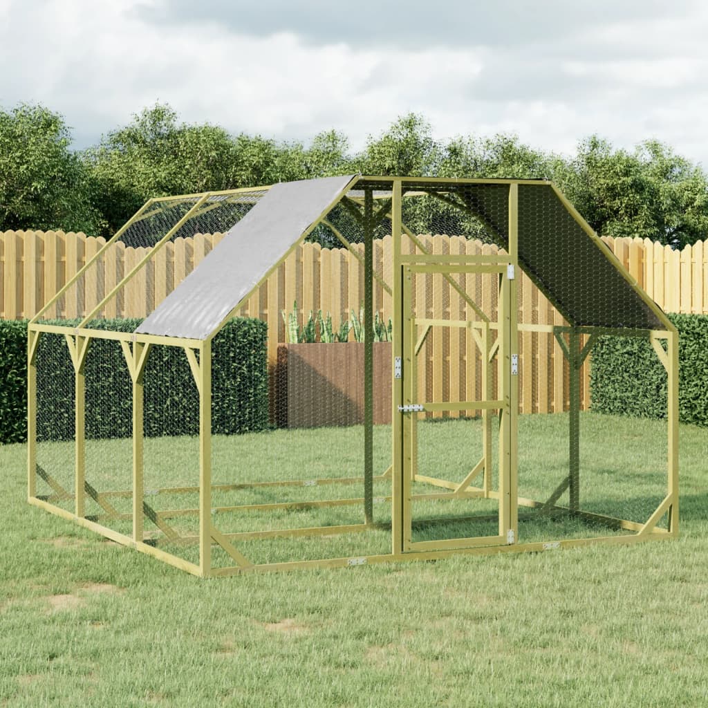 Vidaxl Chicken Coop 268x400x190 cm Pine solide imprégnée