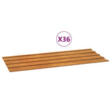 Vidaxl strešna ploščica 36 PCS 100x44 cm Corten Steel Rusty