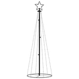 Vidaxl kegelkerstboom 108 LEDS 70x180 cm multi-colorants