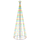 Vidaxl kegelkerstboom 310 LEDS 100x300 cm multi-colorant
