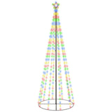 Vidaxl Kegelkerstboom 310 LEDS 100x300 cm Multi -farvet