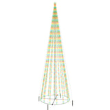 Vidaxl kegelkerstboom 1134 LEDS Multi -colored 230x800 cm