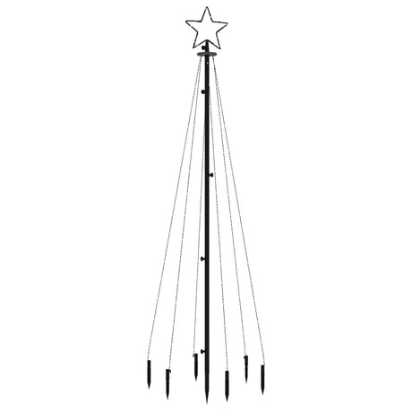 Vidaxl Christmas Tree avec broche au sol 108 LEDS multi-colorants 180 cm
