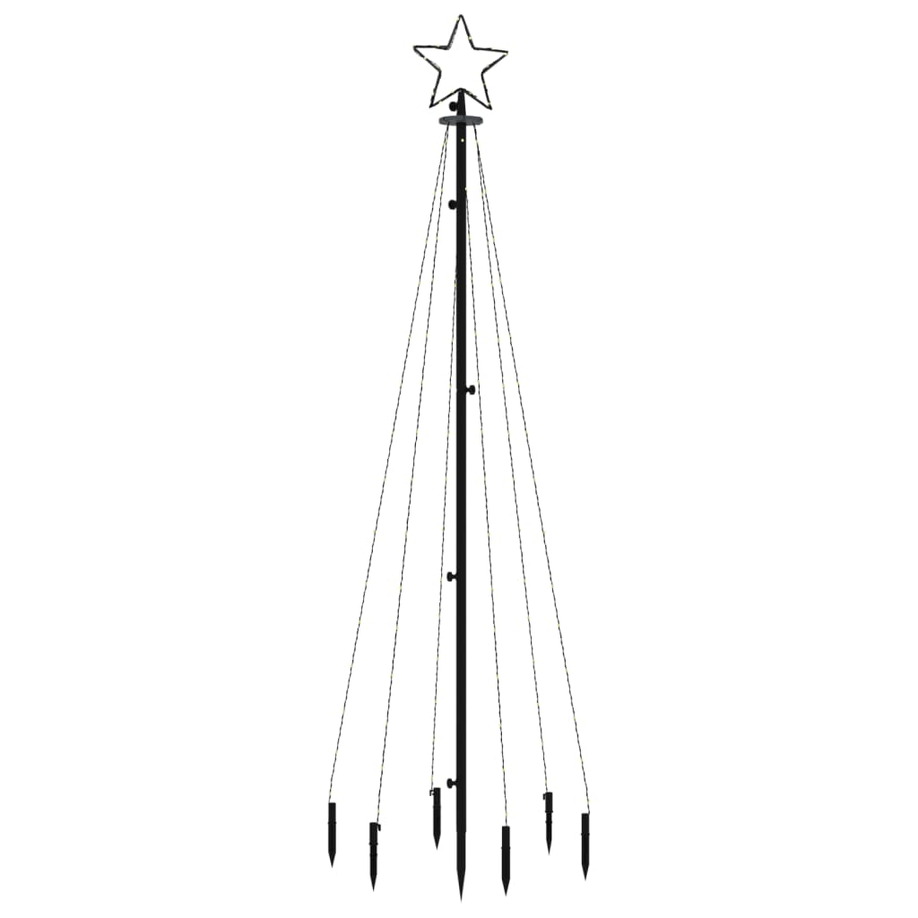 Vidaxl Christmas Tree avec broche terrestre 108 LEDS Bleu 180 cm