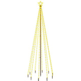 Vidaxl Christmas Tree avec broche de sol 310 LEDS blanc chaud 300 cm