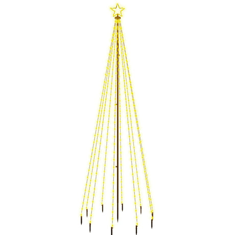 Vidaxl Christmas Tree avec broche de sol 310 LEDS blanc chaud 300 cm