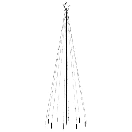 Vidaxl Christmas Tree avec broche de sol 310 LEDS blanc chaud 300 cm