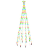 Vidaxx Sapin de Noël avec piquet 310 LED multicolores 300 cm