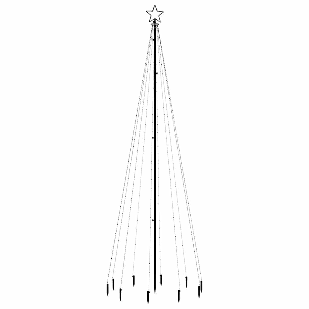 Vidaxx Sapin de Noël avec piquet 310 LED multicolores 300 cm