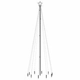 Vidaxx Sapin de Noël avec piquet 310 LED multicolores 300 cm