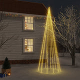 Vidaxl Christmas Tree avec broche de sol 732 LEDS blanc chaud 500 cm