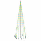 Arbre de Noël Vidaxl avec broche au sol 1134 LEDS multi-colorants 800 cm