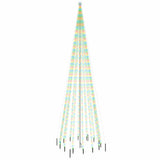 Albero di Natale Vidaxl con pin di terra 1134 LED Multi -colorati 800 cm