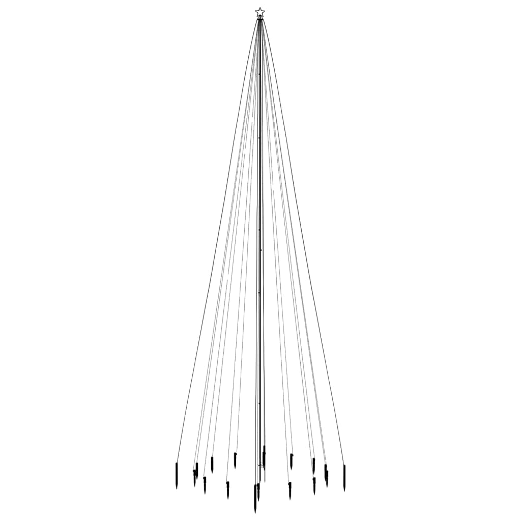 Vidaxl Christmas Tree avec broche au sol 1134 LEDS bleu 800 cm