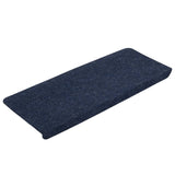 Vidaxl stair mats self -adhesive 15 st 65x24.5x3.5 cm blue