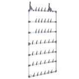 Vidaxl Shoe Rack Visící 66x13x139 cm stříbrné barvy