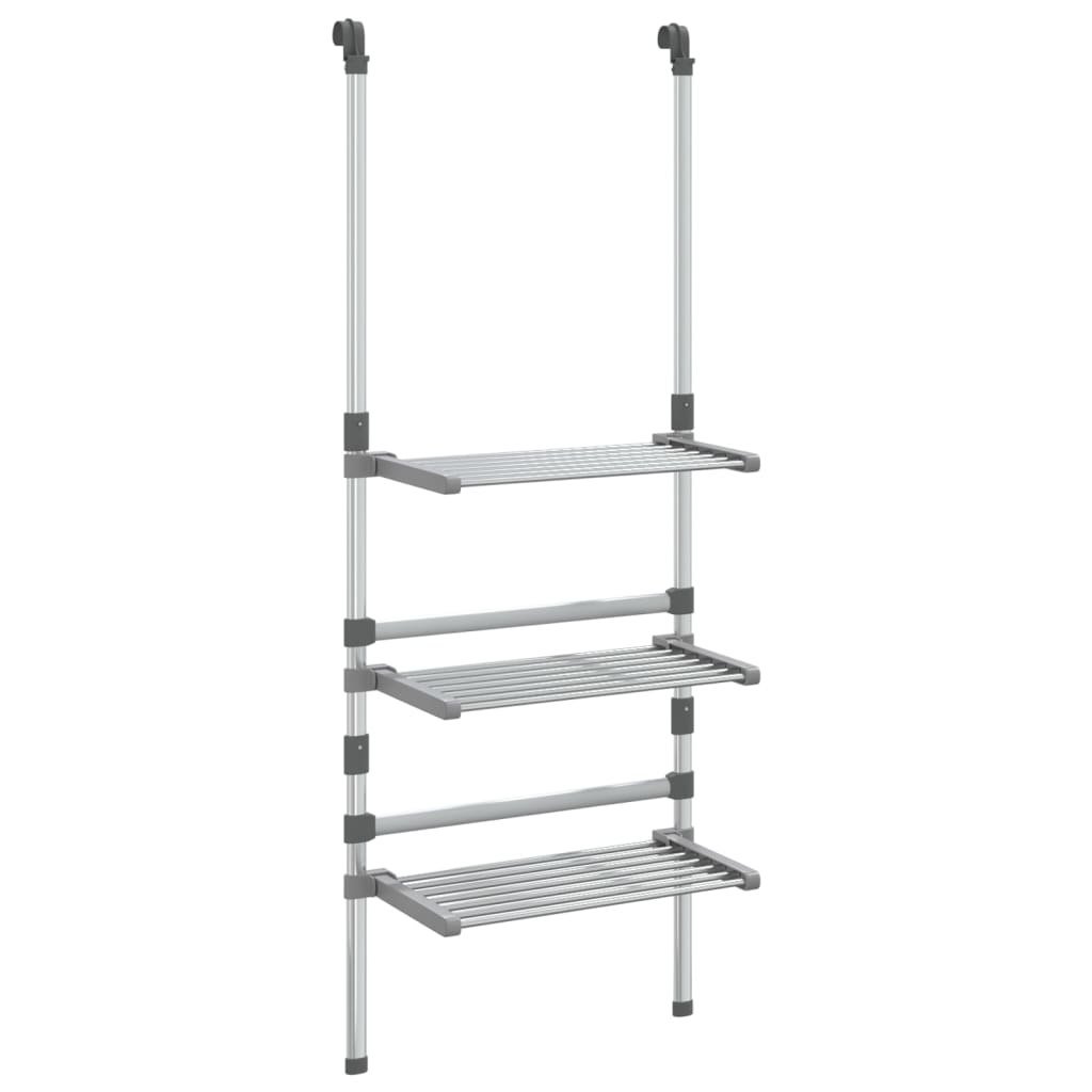 VidaXL étendoir 3 couches suspendu en aluminium