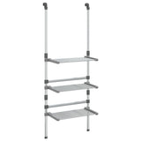 VidaXL étendoir 3 couches suspendu en aluminium