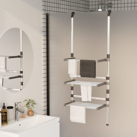 VidaXL étendoir 3 couches suspendu en aluminium