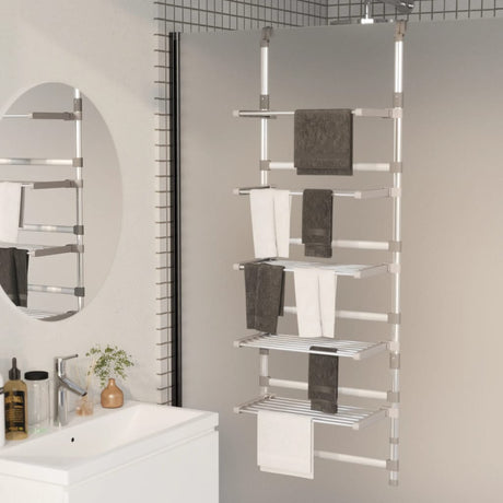 VidaXL étendoir 5 couches suspendu en aluminium