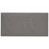 Panneaux muraux vidaxl 12 pcs 0,54 m² 30x15 cm tissu gris clair