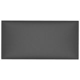 Panneaux muraux vidaxl 12 pcs 0,54 m² 30x15 cm en cuir artificiel gris