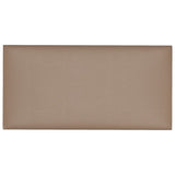 Panneaux muraux vidaxl 12 pcs 0,54 m² 30x15 cm en cuir art cappuccinocolide