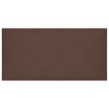 Panneaux muraux vidaxl 12 pcs 0,54 m² 30x15 cm en cuir artificiel marron