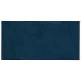 Panneaux muraux vidaxl 12 pcs 0,54 m² 30x15 cm en velours bleu