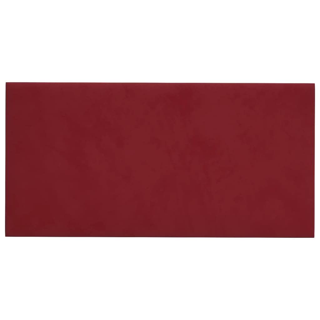 Pannelli a parete Vidaxl 12 pezzi 0,54 m² 30x15 cm Vino di velluto rosso