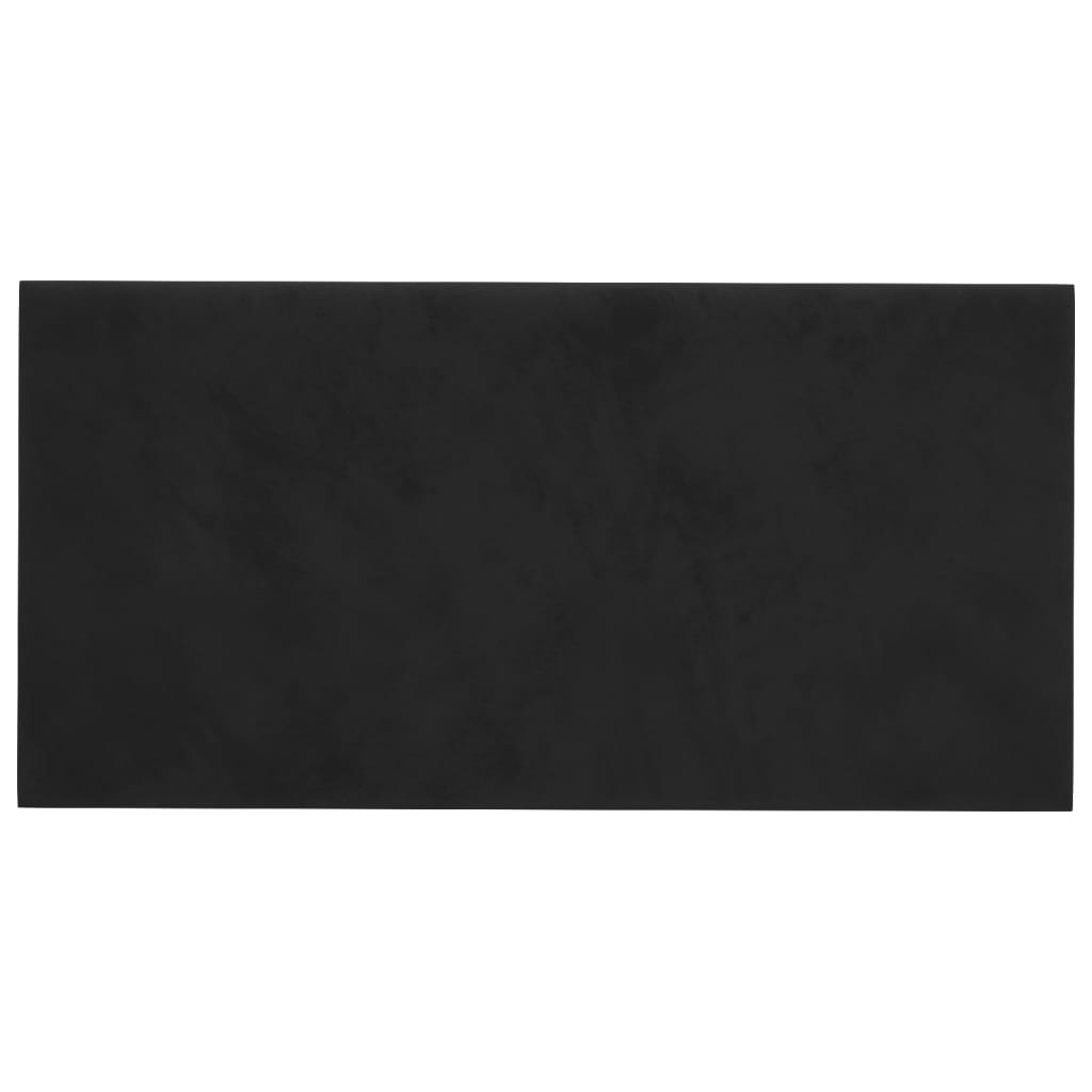 Vidaxl Wall panels 12 pcs 0.54 m² 30x15 cm velvet black