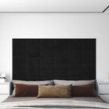 Vidaxl Wall panels 12 pcs 0.54 m² 30x15 cm velvet black