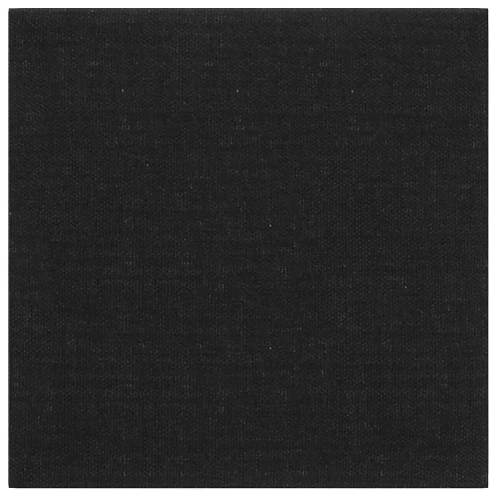 Panneaux muraux vidaxl 12 st 1,08 m² 30x30 cm tissu noir