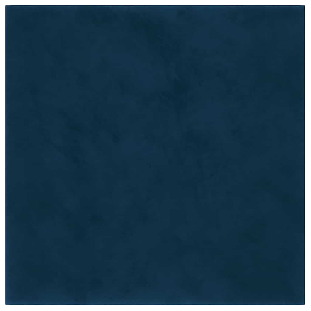 Panneaux muraux vidaxl 12 st 1,08 m² 30x30 cm en velours bleu