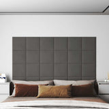 Panneaux muraux vidaxl 12 st 1,08 m² 30x30 cm en velours gris foncé