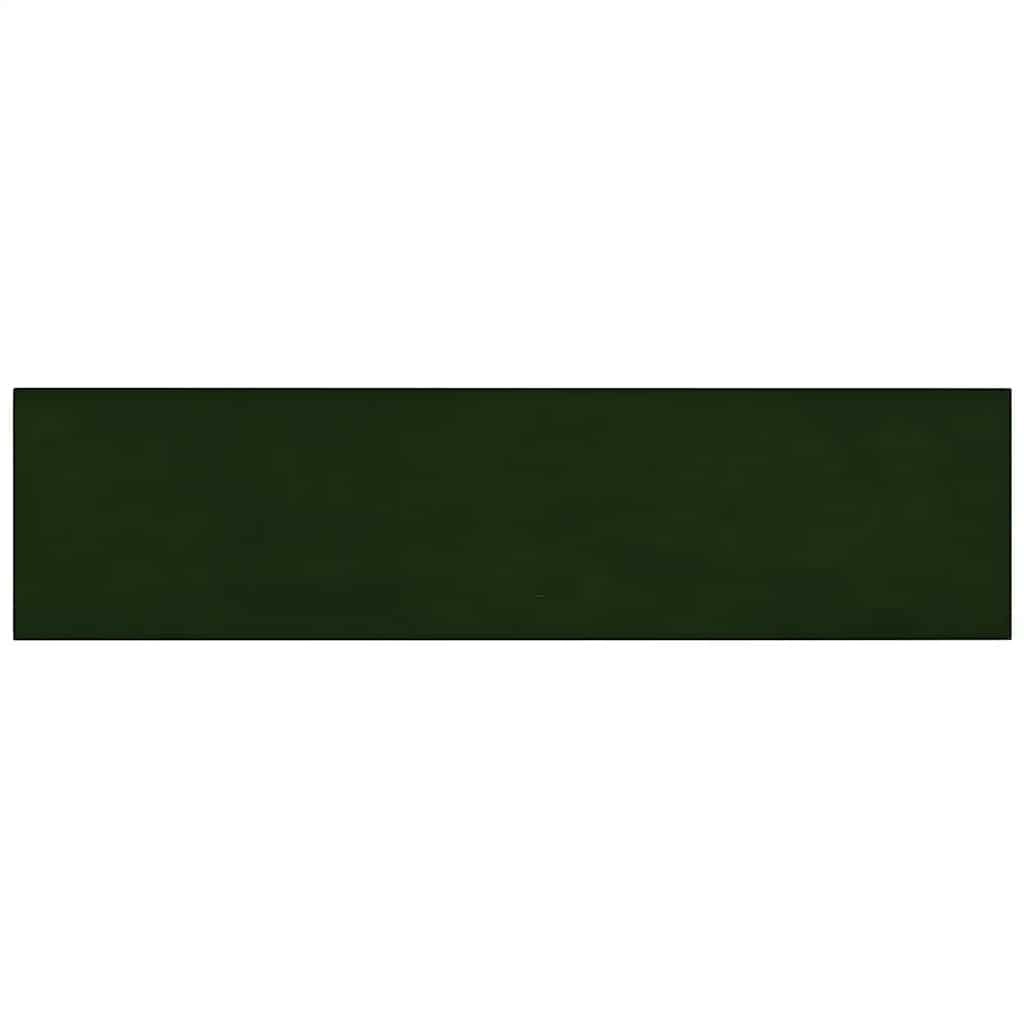 Panneaux muraux vidaxl 12 st 1,08 m² 60x15 cm en velours vert foncé